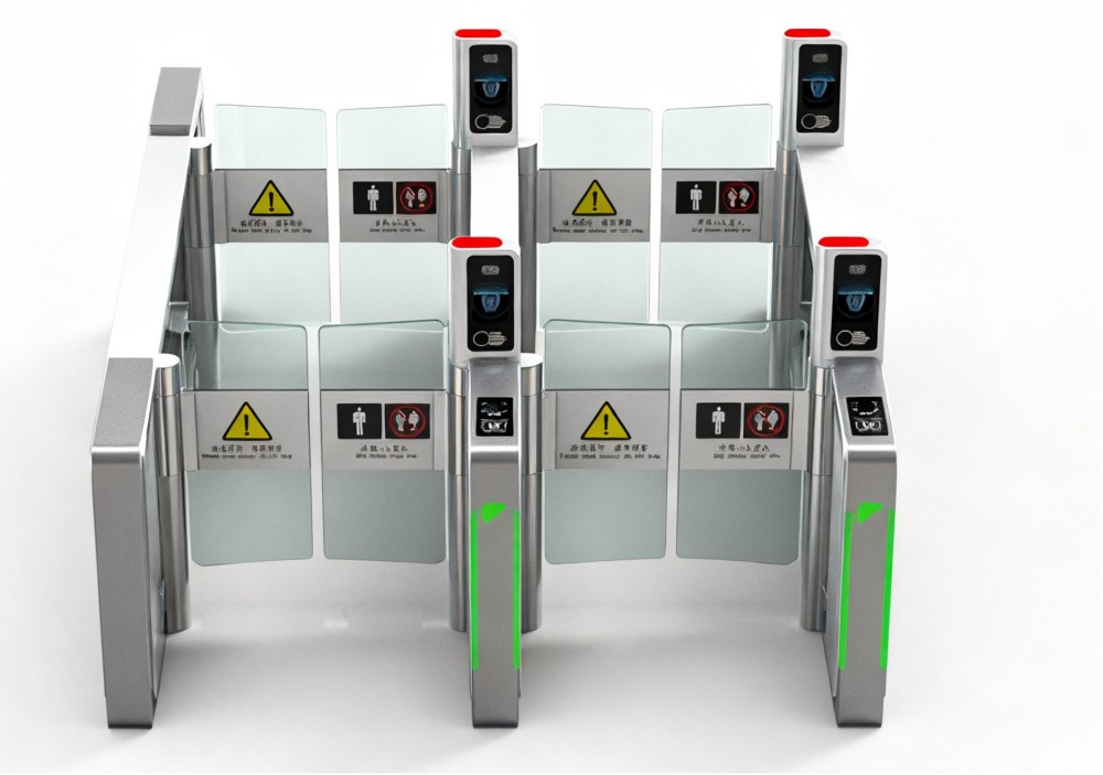 Wat zijn de kenmerken van tourniquets met dubbele poort op luchthavens?