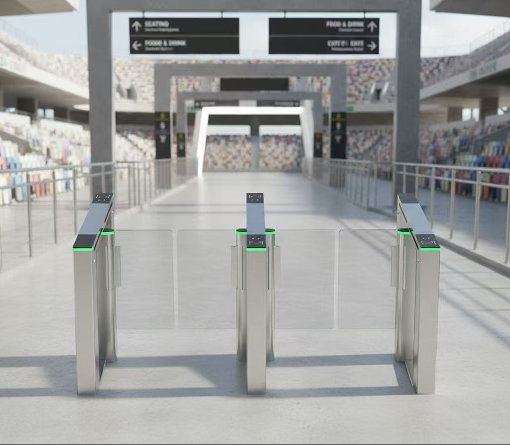 Draaitourniquets met geïntegreerde gezichts- en handpalmherkenning voor betrouwbare toegangscontrole